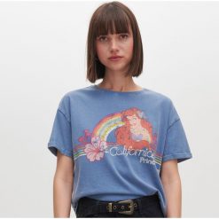 T-shirt Ariel - Niebieski. Niebieskie t-shirty damskie Reserved, s, bez wzorów, bez kołnierzyka. Za 49,99 zł.