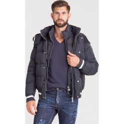 KURTKA Puchowa Emporio Armani. Niebieskie płaszcze męskie m, z puchu. Za 1535,40 zł.