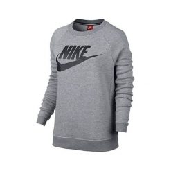 Nike W NSW RALLY CRW GX1, 10 | INNE SPORTY NSW | KOBIETY | TOP Z DŁUGIM RĘKAWEM | GRZEJNIK WĘGLA / CIEMNY SZARY / CZARNY | L. Szare topy damskie Nike, l, bez wzorów, z długim rękawem, długie, bez kaptura. W wyprzedaży za 192,72 zł.