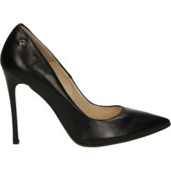 Czółenka - SK6684766 NER. Czarne buty ślubne damskie Venezia, ze skóry. Za 269,00 zł.