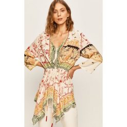 Desigual - Bluzka. Bluzki damskie Desigual, s, w kwiaty, z wiskozy, bez kołnierzyka, bez rękawów. Za 449,90 zł.
