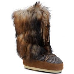 Śniegowce MOON BOOT - Mb Classic Faux Fox 140250001 Whisky. Pomarańczowe kozaki damskie Moon Boot, ze skóry, bez obcasa, bez zapięcia. W wyprzedaży za 1079,00 zł.