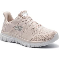 Sportowe SKECHERS 88888067. Niebieskie buty sportowe damskie Skechers, bez wzorów, z materiału, sportowe. W wyprzedaży za 137,97 zł.