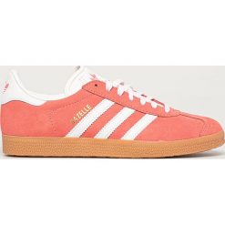 Adidas Originals - Buty Gazelle W. Różowe buty sportowe damskie adidas Originals, bez wzorów, ze skóry, sportowe. Za 399,90 zł.