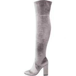 Botki damskie: Bianco GLITTER Botki na obcasie grey