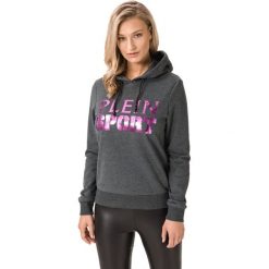 Philipp Plein Sport Bluza Szary. Szare swetry damskie Philipp Plein Sport, m, z haftami, z bawełny, bez rękawów, bez kaptura. Za 922,95 zł.