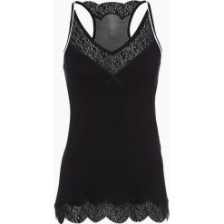 Marc Cain Sports - Top damski, czarny. Czarne topy sportowe damskie marki Marc Cain Sports, w koronkowe wzory, z koronki. Za 349,95 zł.
