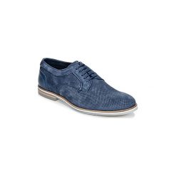 Derby Casual Attitude IQERQE. Niebieskie półbuty męskie Casual Attitude, na co dzień, bez wzorów, casualowe, bez zapięcia. Za 164,50 zł.