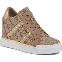 Sneakersy GUESS - Fayne2 FL5FY2 FAL12 BEIGE/BROWN. Pomarańczowe półbuty damskie Guess, ze skóry ekologicznej. Za 659,00 zł.
