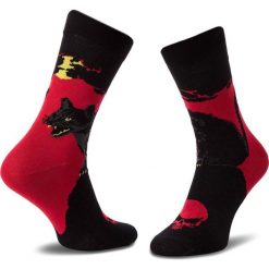 Skarpety Wysokie Unisex CUP OF SOX - One Evil Eye C Czarny Czerwony. Czerwone skarpetki damskie marki Cup of sox, z elastanu. Za 24,00 zł.