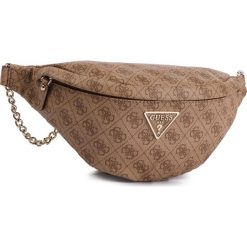 Saszetka nerka GUESS - HWSG45 57810 BRO. Pomarańczowe saszetki damskie marki Guess, z aplikacjami, ze skóry ekologicznej. Za 449,00 zł.