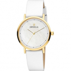 Zegarek kwarcowy w kolorze biało-perłowo-złotym. Białe, analogowe zegarki damskie Esprit Watches, metalowe. W wyprzedaży za 136,95 zł.