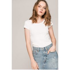 Tally Weijl - Top. Białe bluzki z odkrytymi ramionami marki TALLY WEIJL, s, z aplikacjami, z bawełny, z okrągłym kołnierzem. W wyprzedaży za 15,90 zł.