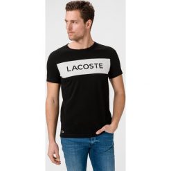 Lacoste Koszulka Czarny. Czarne podkoszulki męskie Lacoste, xxl, z nadrukiem, z bawełny, bez kołnierzyka, z krótkim rękawem, krótkie. Za 219,95 zł.