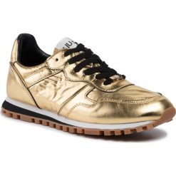 Sneakersy LIU JO - Wonder BXX049 T0011 Gold 00529. Żółte półbuty damskie Liu Jo, na co dzień, bez wzorów, ze skóry ekologicznej, bez obcasa, bez zapięcia. W wyprzedaży za 329,00 zł.