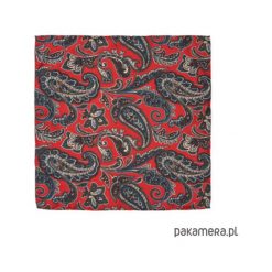 Poszetki męskie: Jedwabna poszetka w paisley