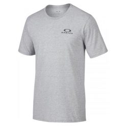 Oakley Koszulka Ct-Icon 2 Heather Grey L. Szare koszulki męskie marki Oakley, m, bez wzorów, klasyczne, z klasycznym kołnierzykiem, z krótkim rękawem, krótkie. W wyprzedaży za 99,00 zł.