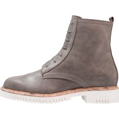 Botki damskie: Pier One Botki sznurowane grey