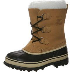 Sorel YOUTH CARIBOU Śniegowce beige. Brązowe kozaki dziewczęce Sorel, ze skóry. Za 499,00 zł.