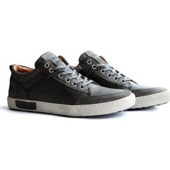 Skórzane sneakersy "Aberdeen" w kolorze antracytowym. Szare trampki męskie Travelin', na sznurówki. W wyprzedaży za 300,95 zł.