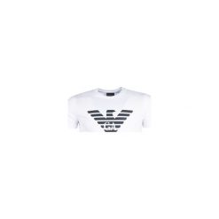 T-shirty z krótkim rękawem Emporio Armani YAYARAL. Białe t-shirty męskie Emporio Armani, xl, bez wzorów, bez kołnierzyka, krótkie. Za 231,20 zł.