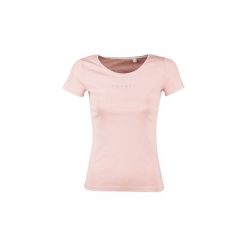 T-shirty z krótkim rękawem Esprit VARIALINE. Różowe t-shirty damskie marki Esprit, s, bez wzorów, bez kołnierzyka. Za 69,00 zł.