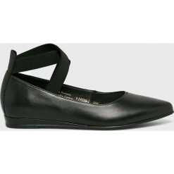 Tamaris - Baleriny. Czarne baleriny damskie marki Tamaris, ze skóry. Za 249,90 zł.