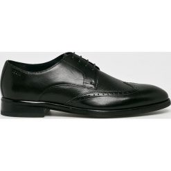 Joop! - Półbuty. Czarne buty wizytowe męskie JOOP!, bez wzorów, ze skóry, eleganckie, na sznurówki. W wyprzedaży za 339,90 zł.