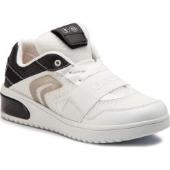 Sneakersy GEOX - J Xled B. B J927QB 01454 C0404 D White/Black. Białe półbuty dziewczęce Geox, na sznurówki. W wyprzedaży za 249,00 zł.