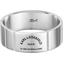 Karl Lagerfeld - Bransoletka. Szare bransoletki damskie KARL LAGERFELD, z kryształem, metalowe. Za 549,90 zł.