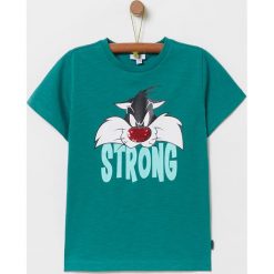OVS - T-shirt dziecięcy x Looney Tunes 104-140 cm. Zielone t-shirty chłopięce OVS, z nadrukiem, z bawełny, bez rękawów. Za 59,90 zł.