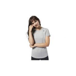 T-shirty z krótkim rękawem Reebok Sport Koszulka Training Essentials. Szare topy sportowe damskie Reebok Sport, xl, bez wzorów, bez kołnierzyka, z krótkim rękawem, krótkie, bez kaptura. Za 89,95 zł.