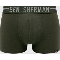 Ben Sherman - Bokserki (3 pack). Zielone bokserki męskie Ben Sherman, bez wzorów, z elastanu. W wyprzedaży za 69,90 zł.