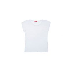 T-shirt damski. Szare bluzki damskie TXM, bez wzorów, z bawełny, bez kołnierzyka, z krótkim rękawem. Za 11,99 zł.