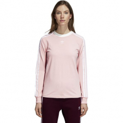 Koszulka adidas 3-Stripes L/S (DH4431). Szare t-shirty damskie Adidas, l, z bawełny. Za 169,99 zł.