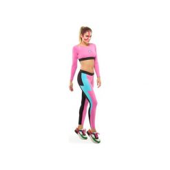 Eris Leggings. Różowe legginsy damskie marki OKUAKU, s, bez wzorów, z bawełny. Za 139,00 zł.
