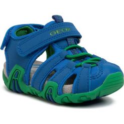 Sandały GEOX - B Sand.Kraze A B0224A 05015 C4165 M Royal/Green. Niebieskie sandały chłopięce Geox, ze skóry ekologicznej, bez zapięcia. W wyprzedaży za 149,00 zł.