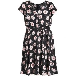 Sukienki hiszpanki: Dorothy Perkins Curve BILLIE AND BLOSSOM SPOT FLORAL V NECK DRESS Sukienka letnia black