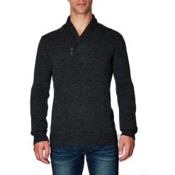 Golfy męskie: Sweter w kolorze ciemnoszarym