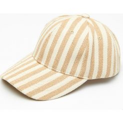 Czapka z daszkiem - Pomarańczowy. Pomarańczowe czapki damskie Cropp, bez wzorów. Za 34,99 zł.
