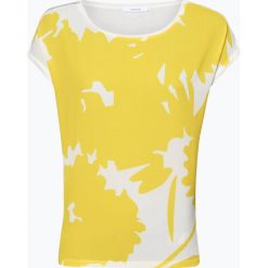 Opus - T-shirt damski – Saflori Print, żółty. Żółte t-shirty damskie Opus, bez wzorów, bez kołnierzyka. Za 179,95 zł.