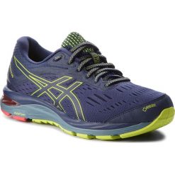Buty ASICS - Gel-Cumulus 20 G-Tx GORE-TEX 1011A015 Peacoat/Neon Lime 400. Niebieskie buty sportowe męskie Asics, z tworzywa sztucznego, bez zapięcia, do biegania, gore-tex. W wyprzedaży za 509,00 zł.