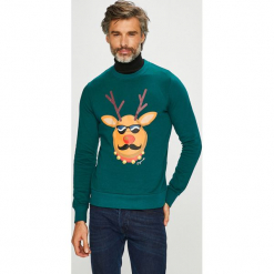 Jack & Jones - Bluza. Szare bejsbolówki męskie Jack & Jones, l, z nadrukiem, z bawełny, bez kaptura. Za 119,90 zł.