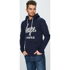 Hype - Bluza. Niebieskie bluzy męskie Hype, s, z nadrukiem, z bawełny, z kapturem, bez rękawów, z kapturem. W wyprzedaży za 149,90 zł.