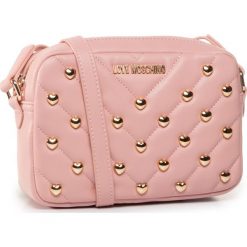 Torebka LOVE MOSCHINO - JC4236PP0AKE0601 Cipria. Różowe listonoszki damskie Love Moschino, z aplikacjami, ze skóry ekologicznej, zdobione, bez dodatków. W wyprzedaży za 449,00 zł.