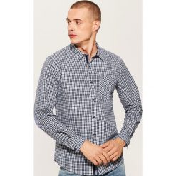 Koszula w kratkę - Granatowy. Niebieskie koszule męskie na spinki House, l, w kratkę. Za 79,99 zł.