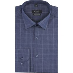 Koszula versone 2861 długi rękaw custom fit granatowy. Niebieskie koszule męskie Recman, m, bez wzorów, bez kołnierzyka, z długim rękawem. Za 149,00 zł.
