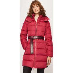 Armani Exchange - Kurtka. Czarne kurtki damskie s, w paski, z poliesteru, długie. W wyprzedaży za 1099,00 zł.