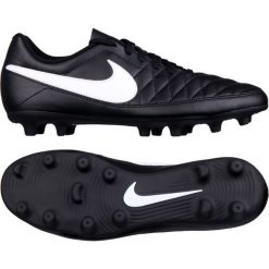 Buty piłkarskie Nike Majestry Fg M AQ7902-017. Czarne buty sportowe męskie Nike, z materiału, na sznurówki, na fitness i siłownię. W wyprzedaży za 229,00 zł.
