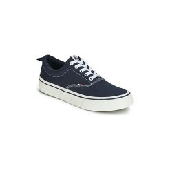 Buty Tommy Jeans VIRGIL 1D. Czarne trampki męskie Tommy Jeans, bez wzorów, z jeansu, bez zapięcia. Za 309,00 zł.